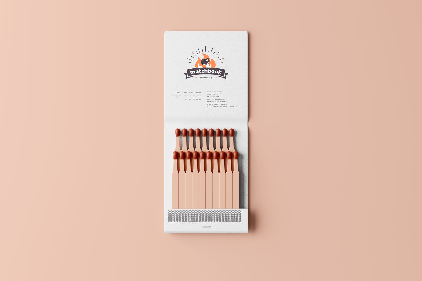 Paper Matchbox & Matchbook Mockups