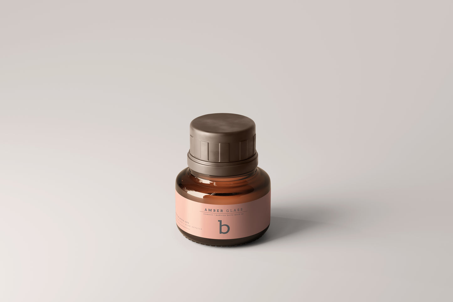 Amber Glass Bottle Mockups
