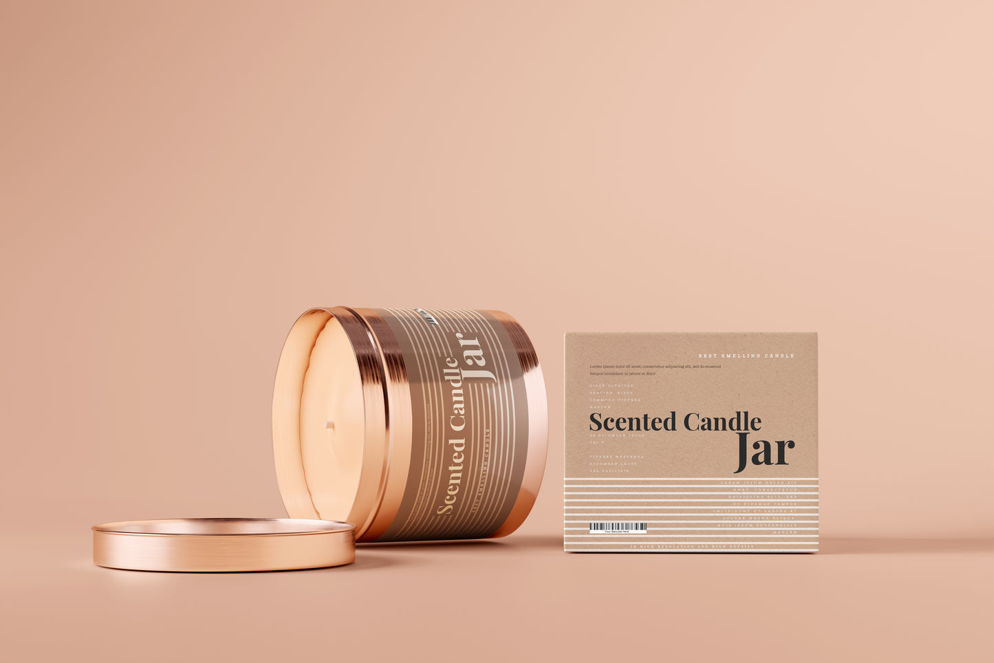 Aluminum Candle Jar Mockups