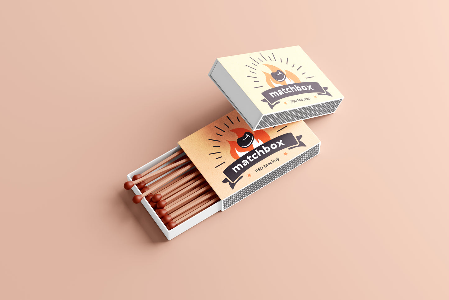 Paper Matchbox & Matchbook Mockups