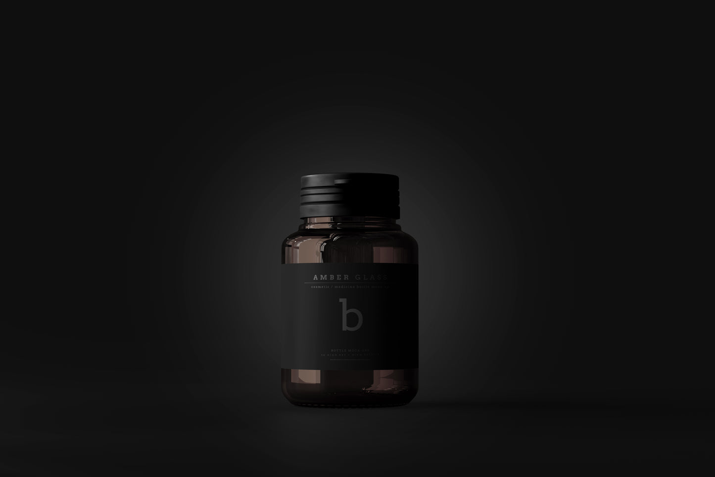Amber Glass Bottle Mockups