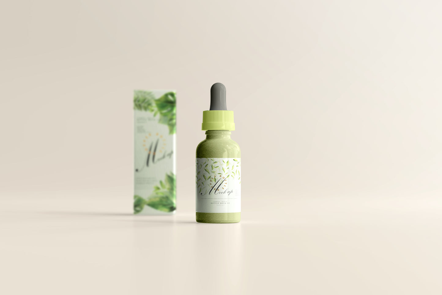 Plastic Dropper Bottle Mockup