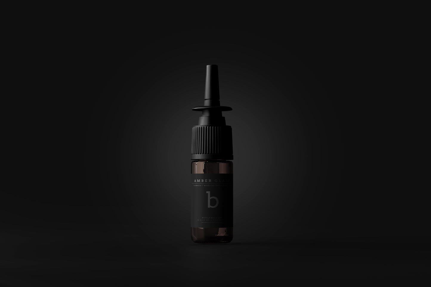 Amber Glass Nasal Spray Bottle Mockups