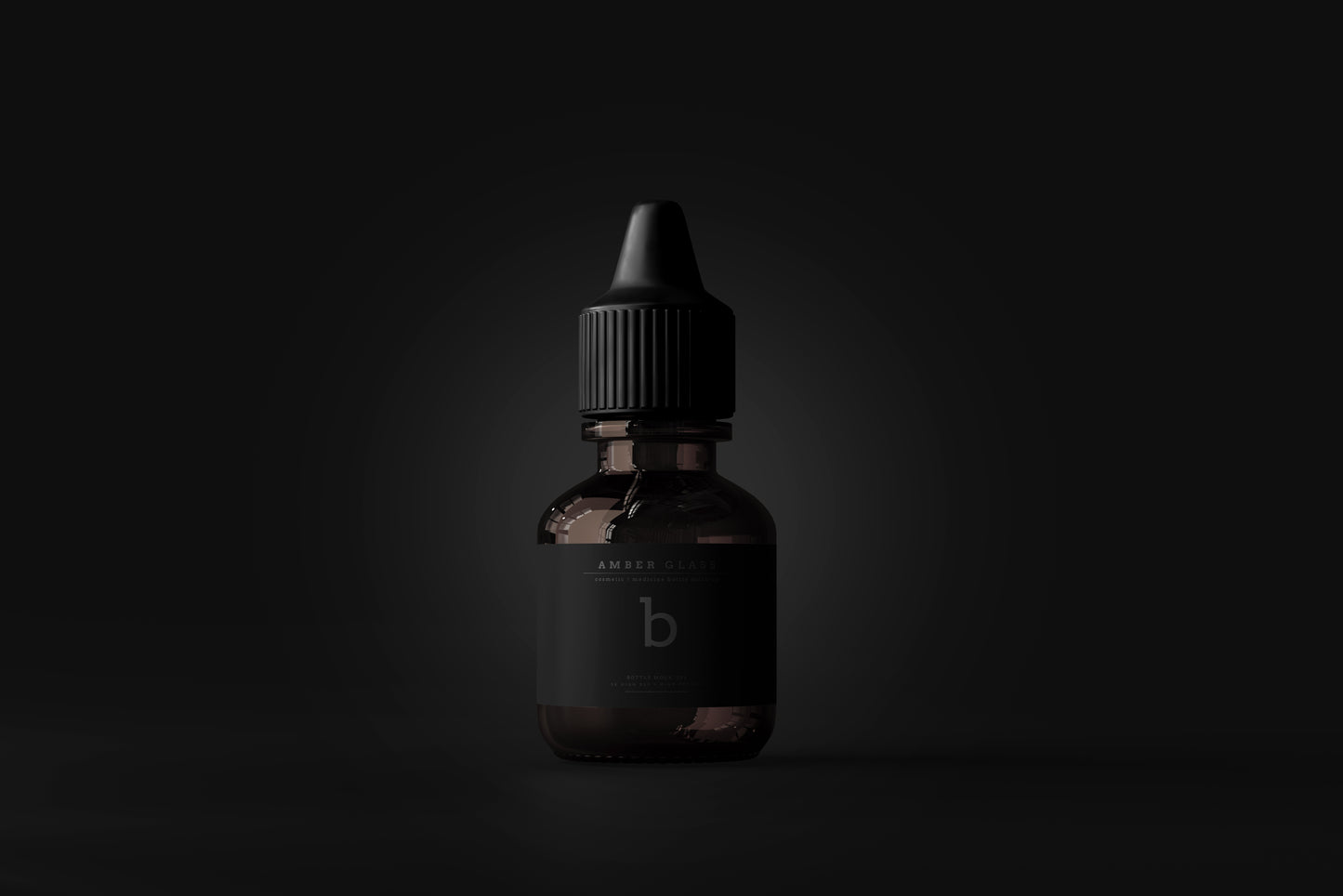 Amber Glass Bottle Mockups