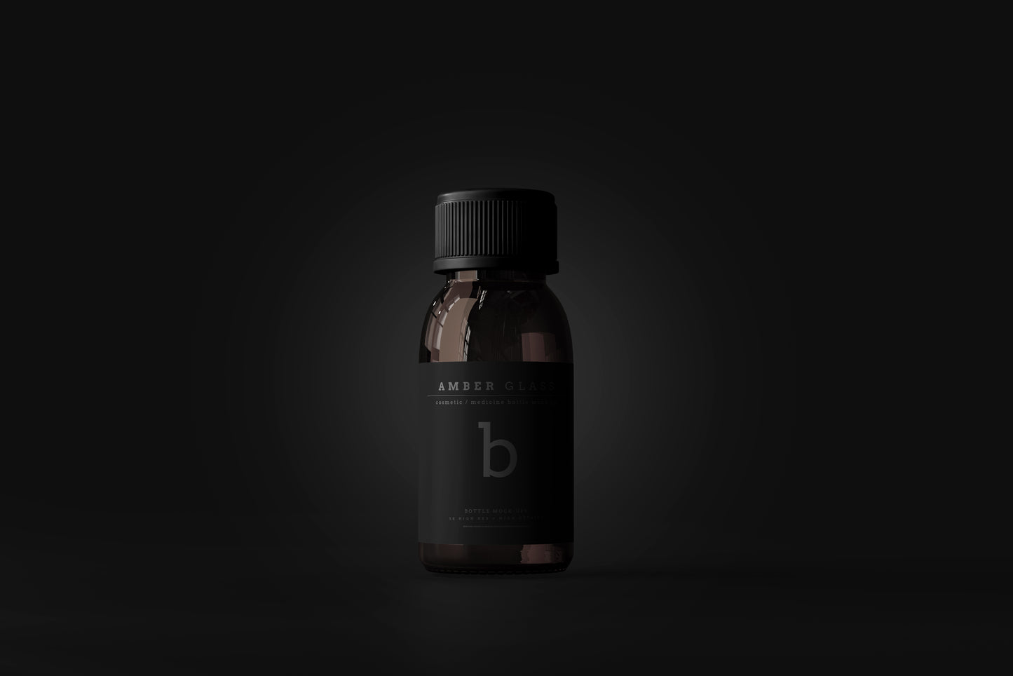 Amber Glass Bottle Mockups