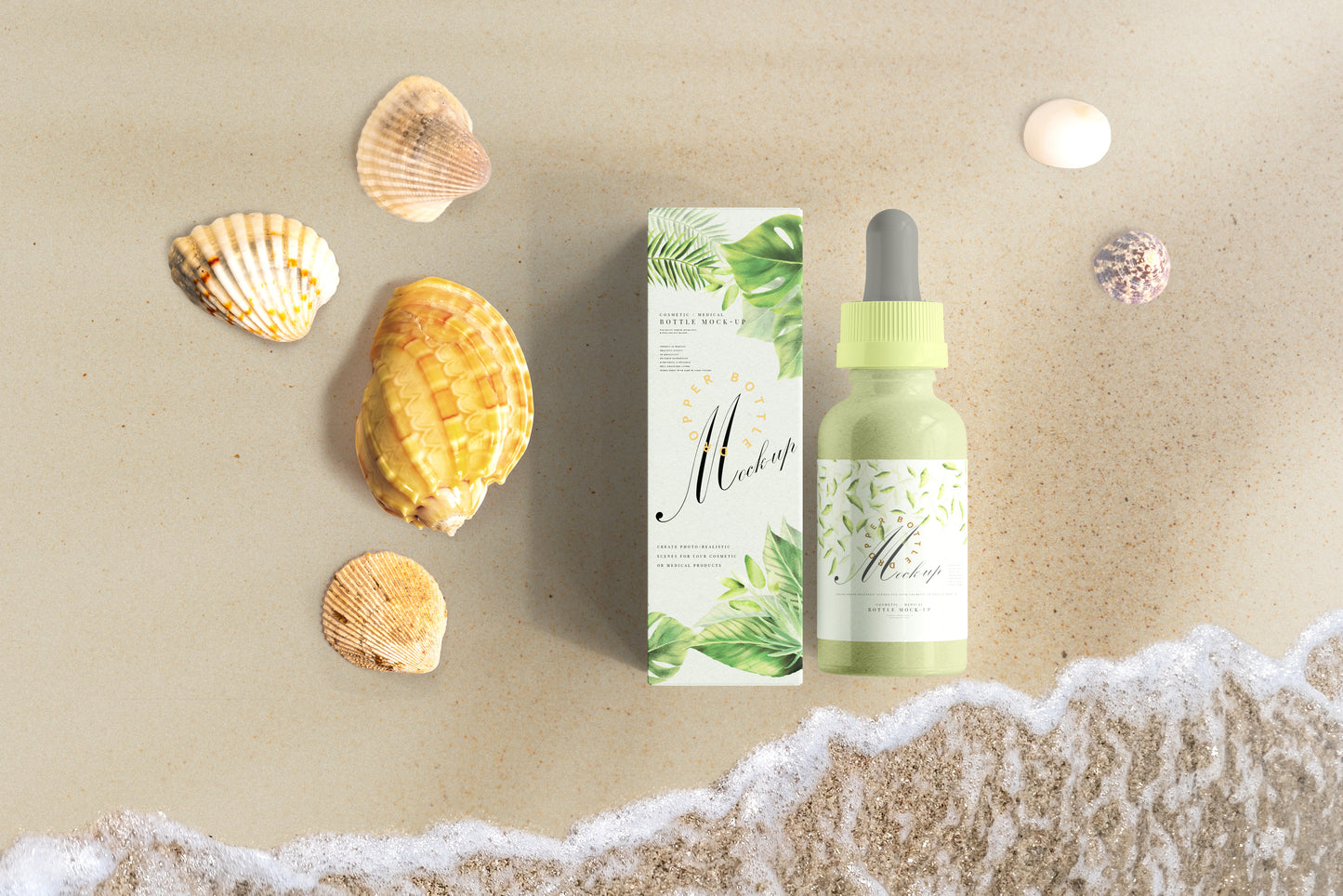 Plastic Dropper Bottle Mockup