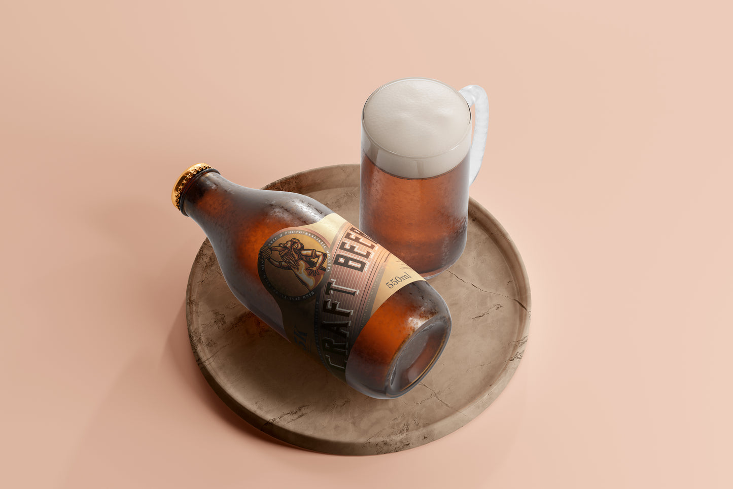 Cold Beer Bottle Mockups