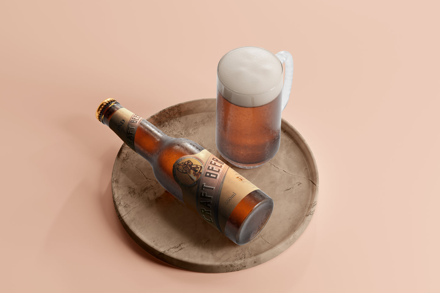 Cold Beer Bottle Mockups