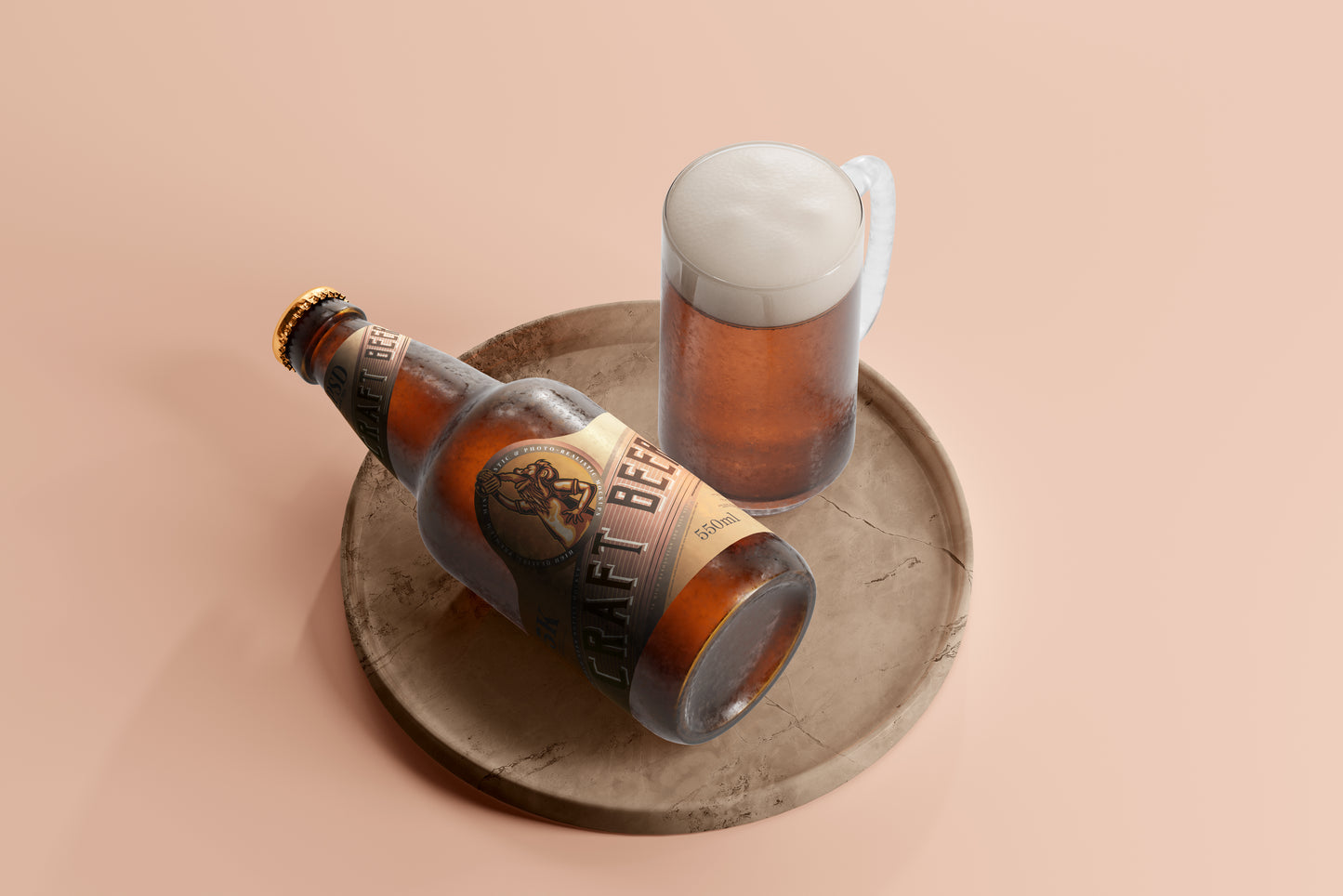 Cold Beer Bottle Mockups