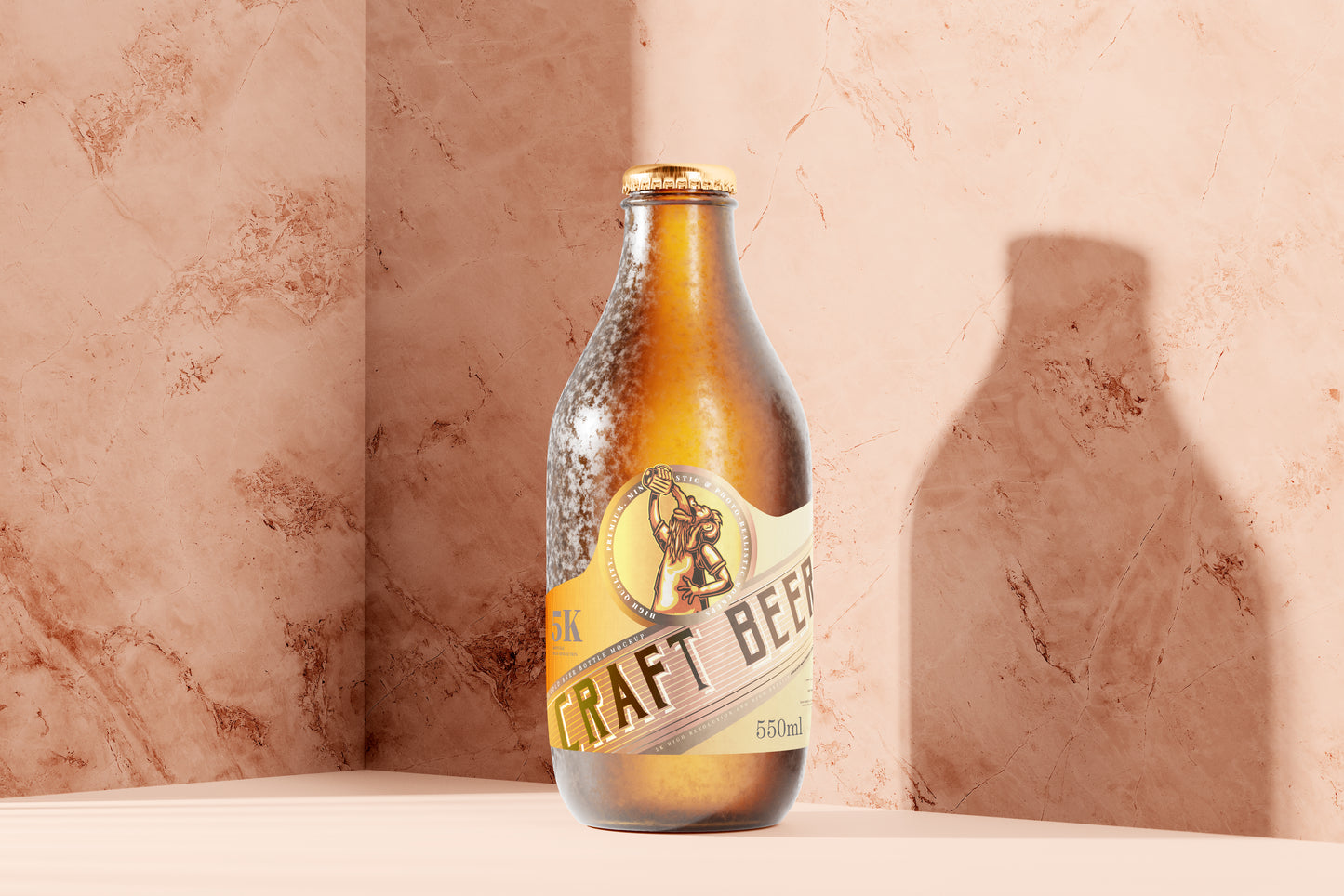 Cold Beer Bottle Mockups