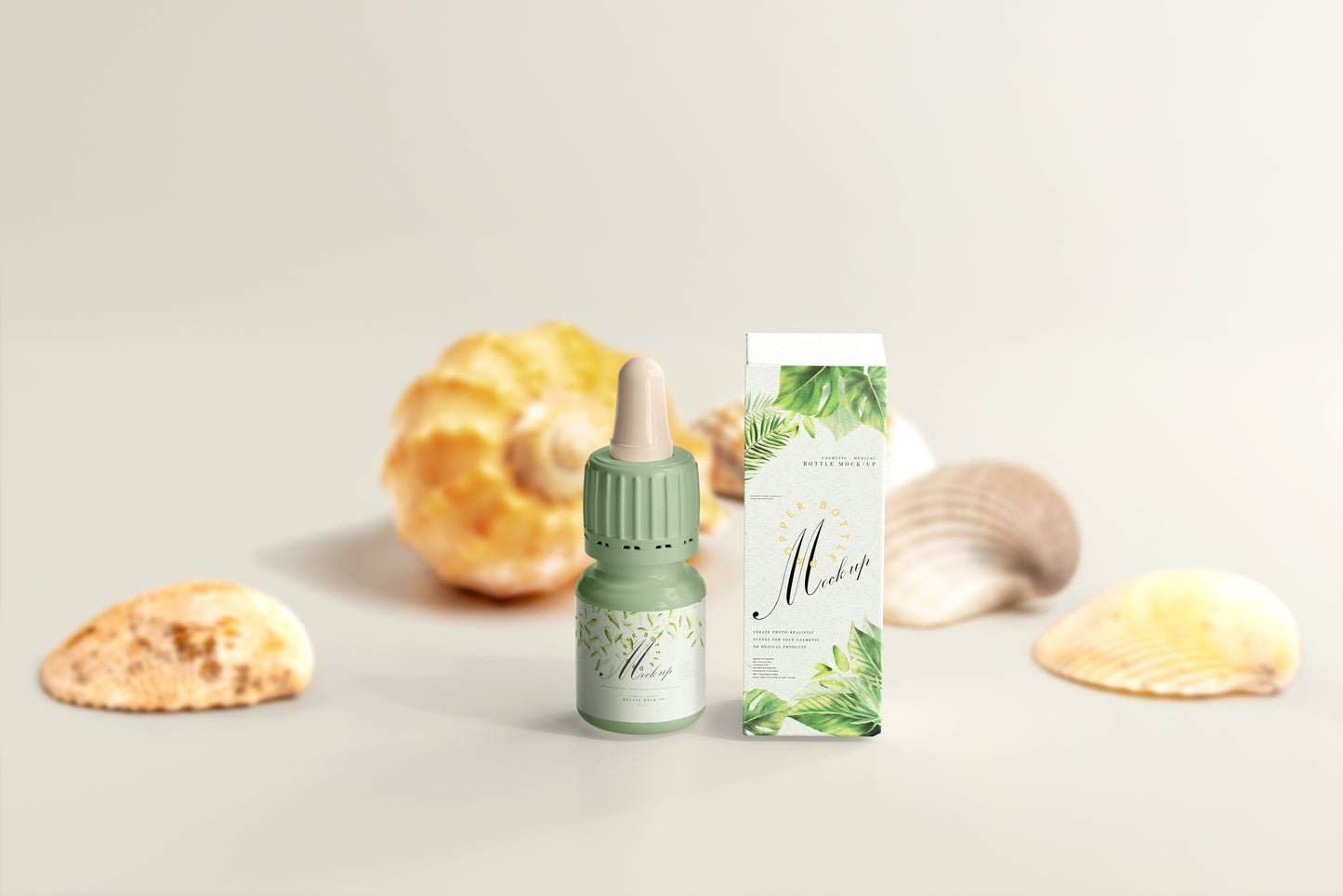 Plastic Dropper Bottle Mockup