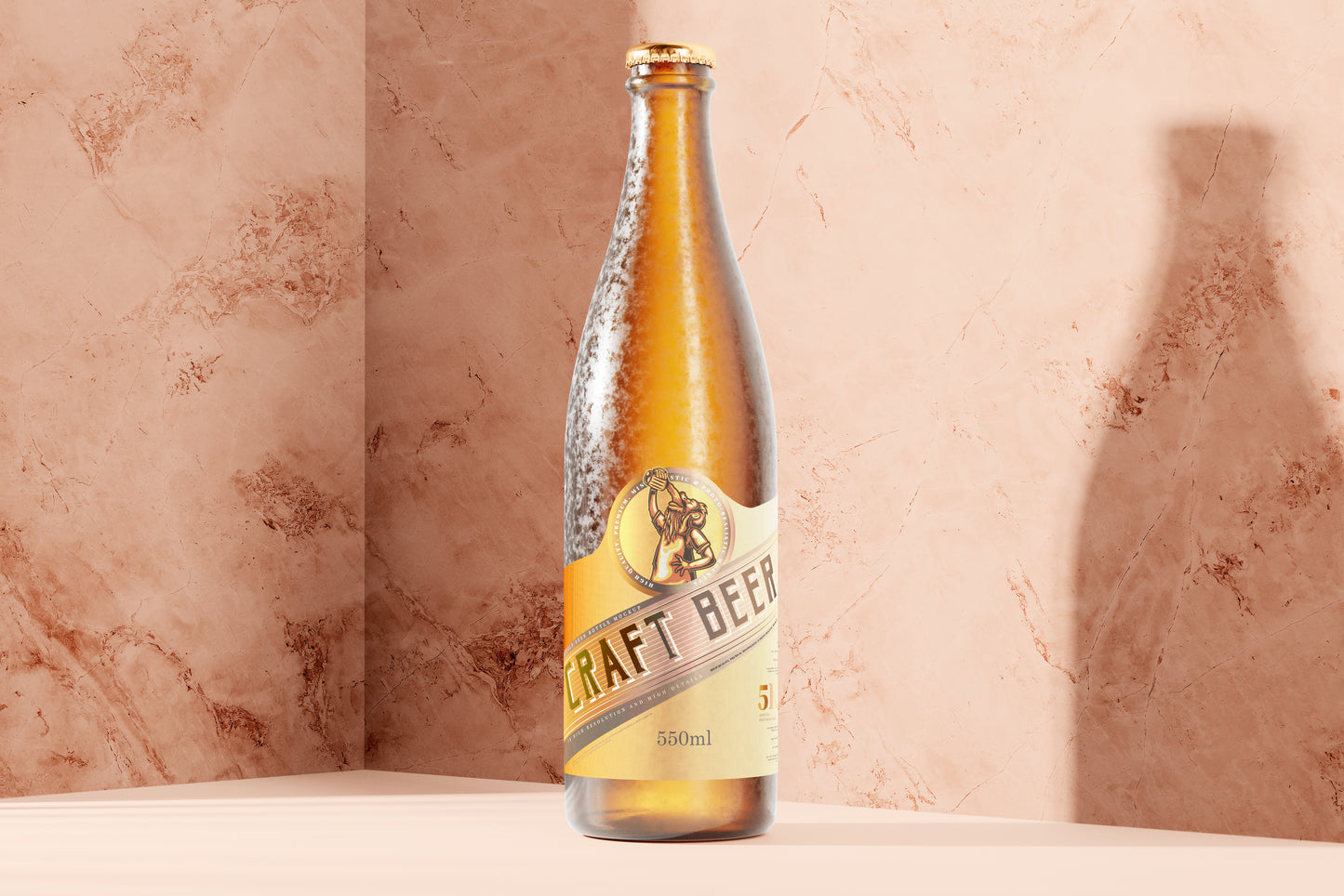 Cold Beer Bottle Mockups