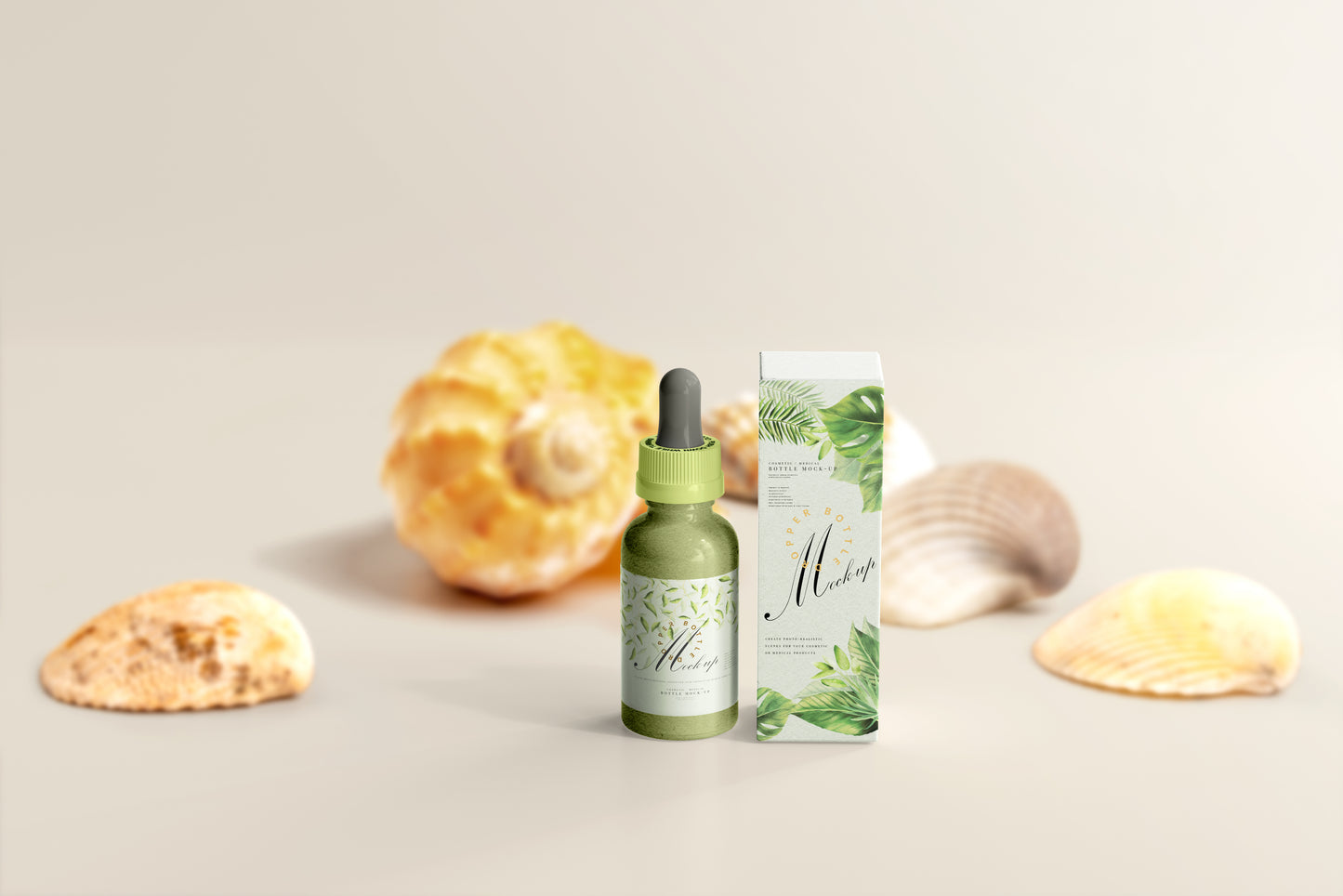 Plastic Dropper Bottle Mockup