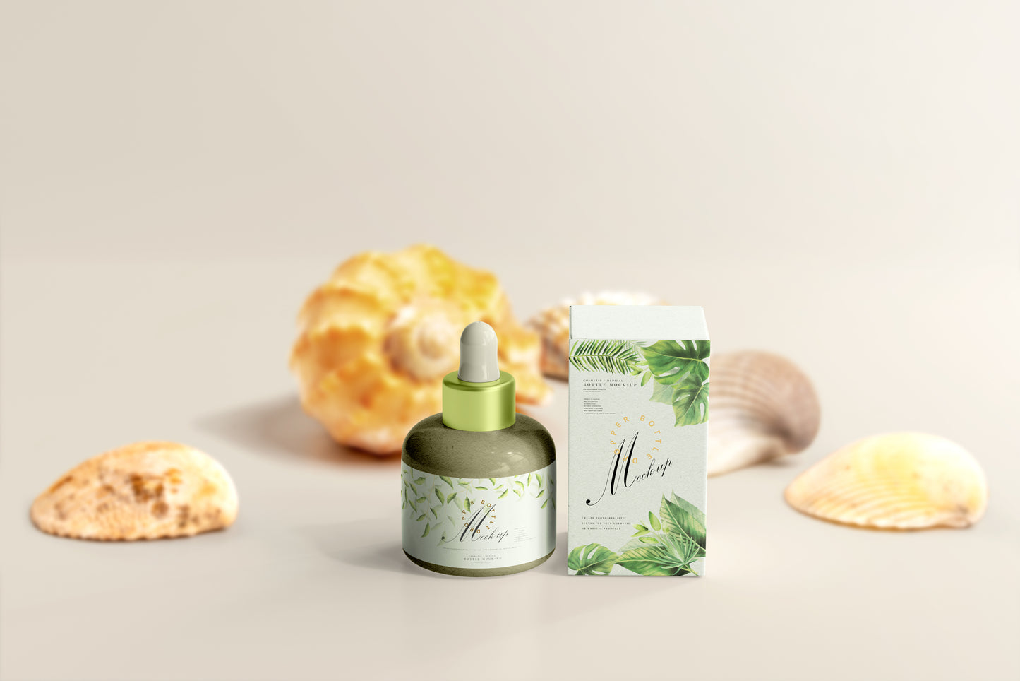 Plastic Dropper Bottle Mockup