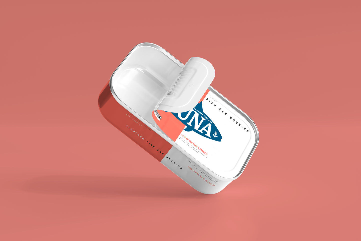 Aluminum Fish Can Mockup