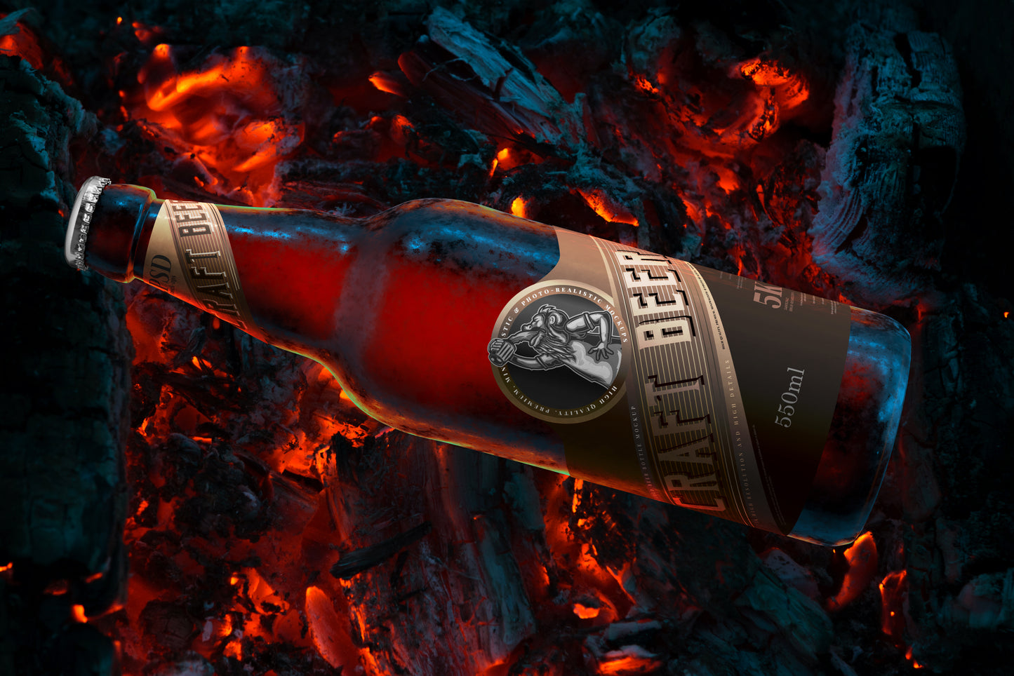 Cold Beer Bottle Mockups