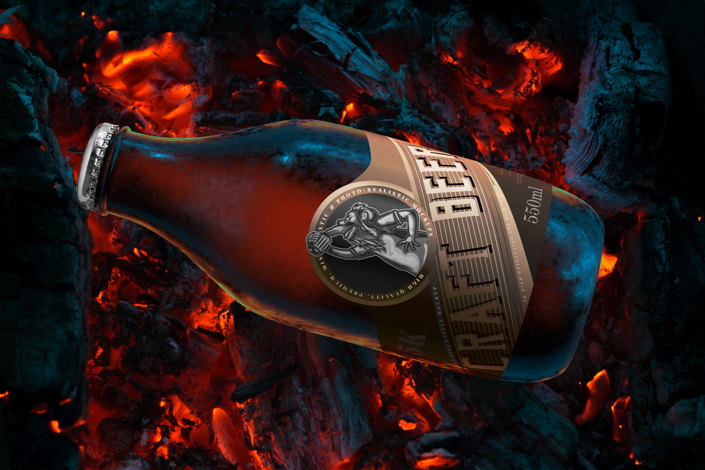 Cold Beer Bottle Mockups