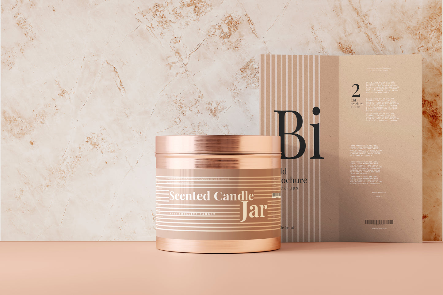 Aluminum Candle Jar Mockups