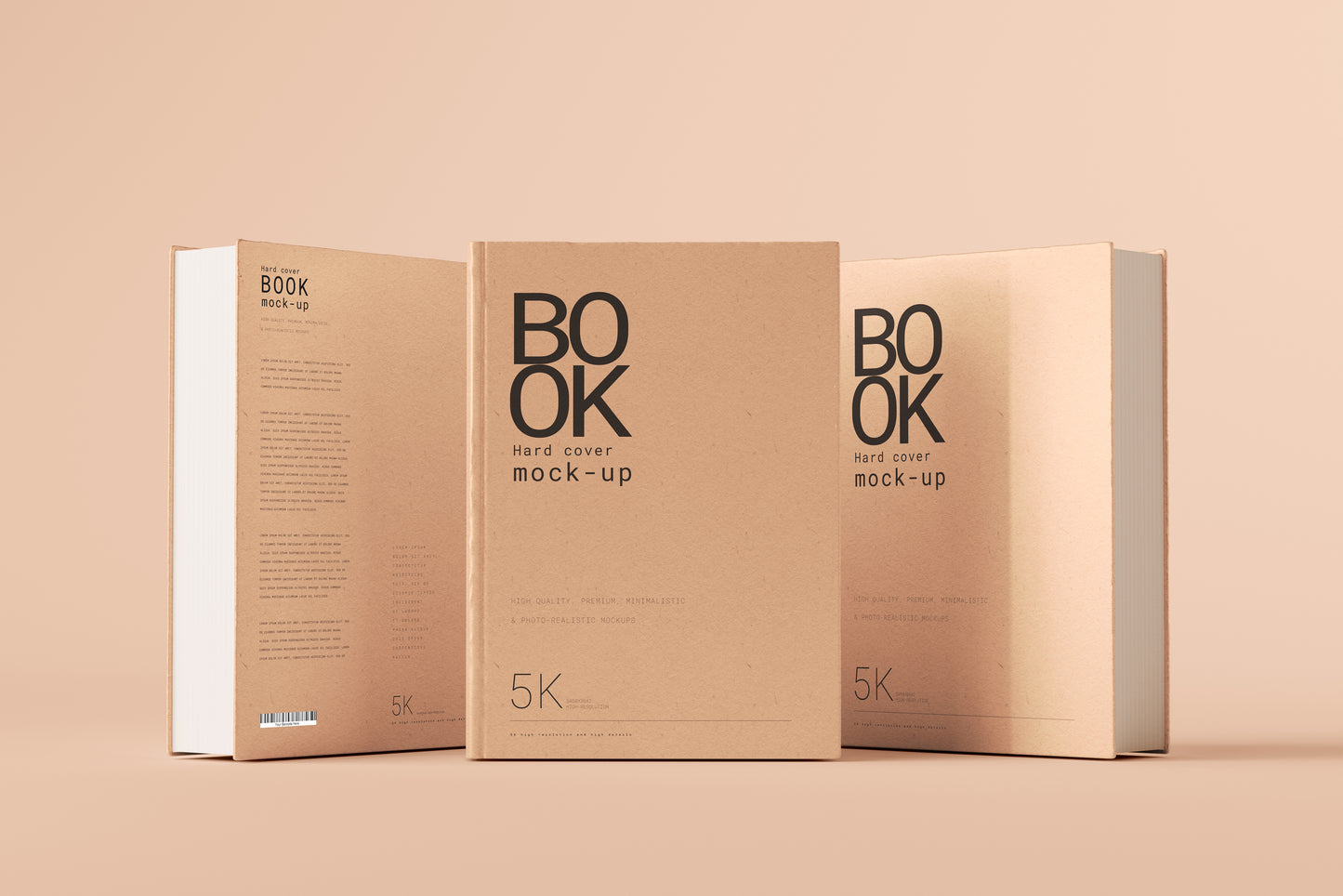 Hard Cover Book Mockups