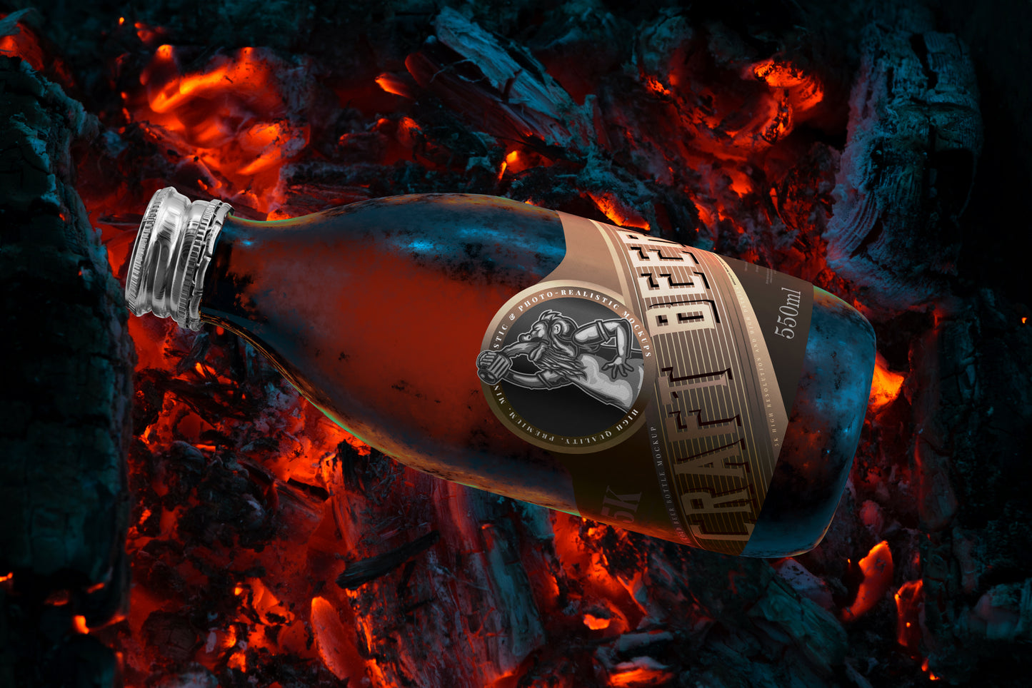 Cold Beer Bottle Mockups