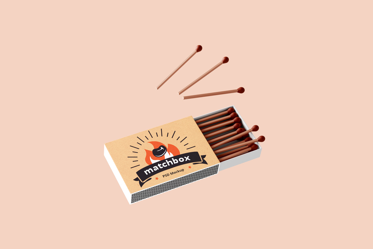 Paper Matchbox & Matchbook Mockups