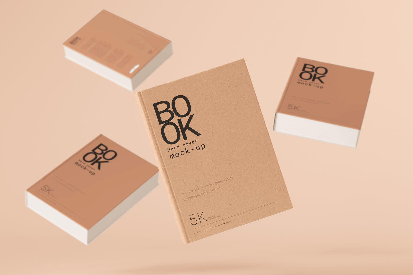 Hard Cover Book Mockups