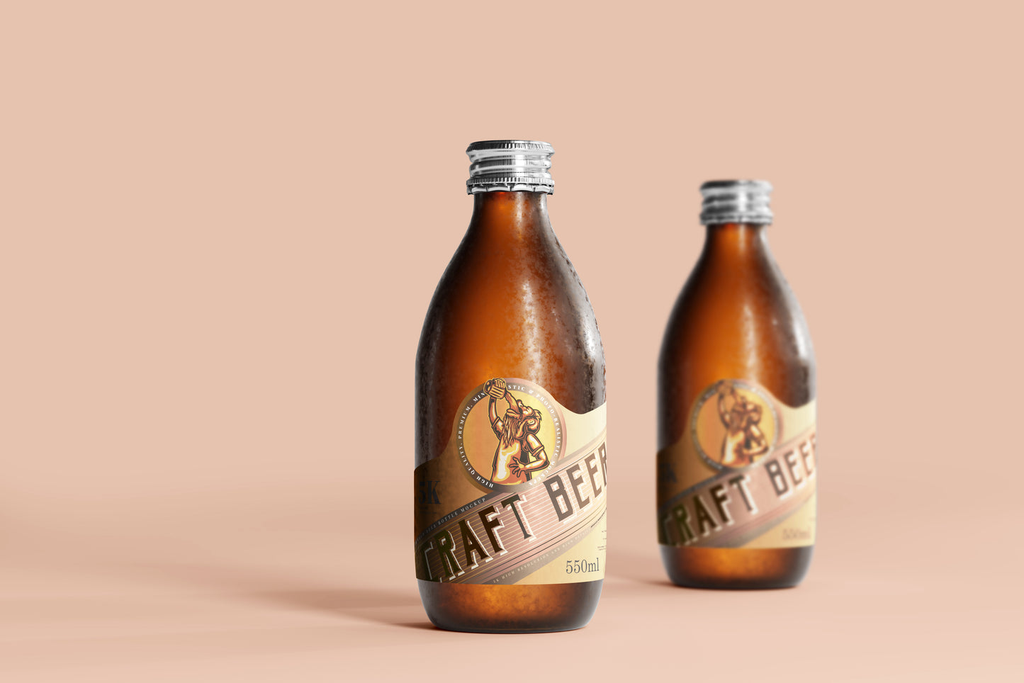 Cold Beer Bottle Mockups