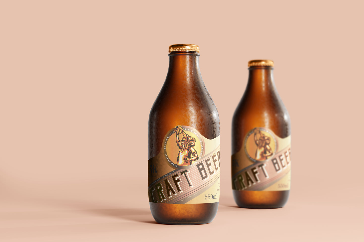 Cold Beer Bottle Mockups