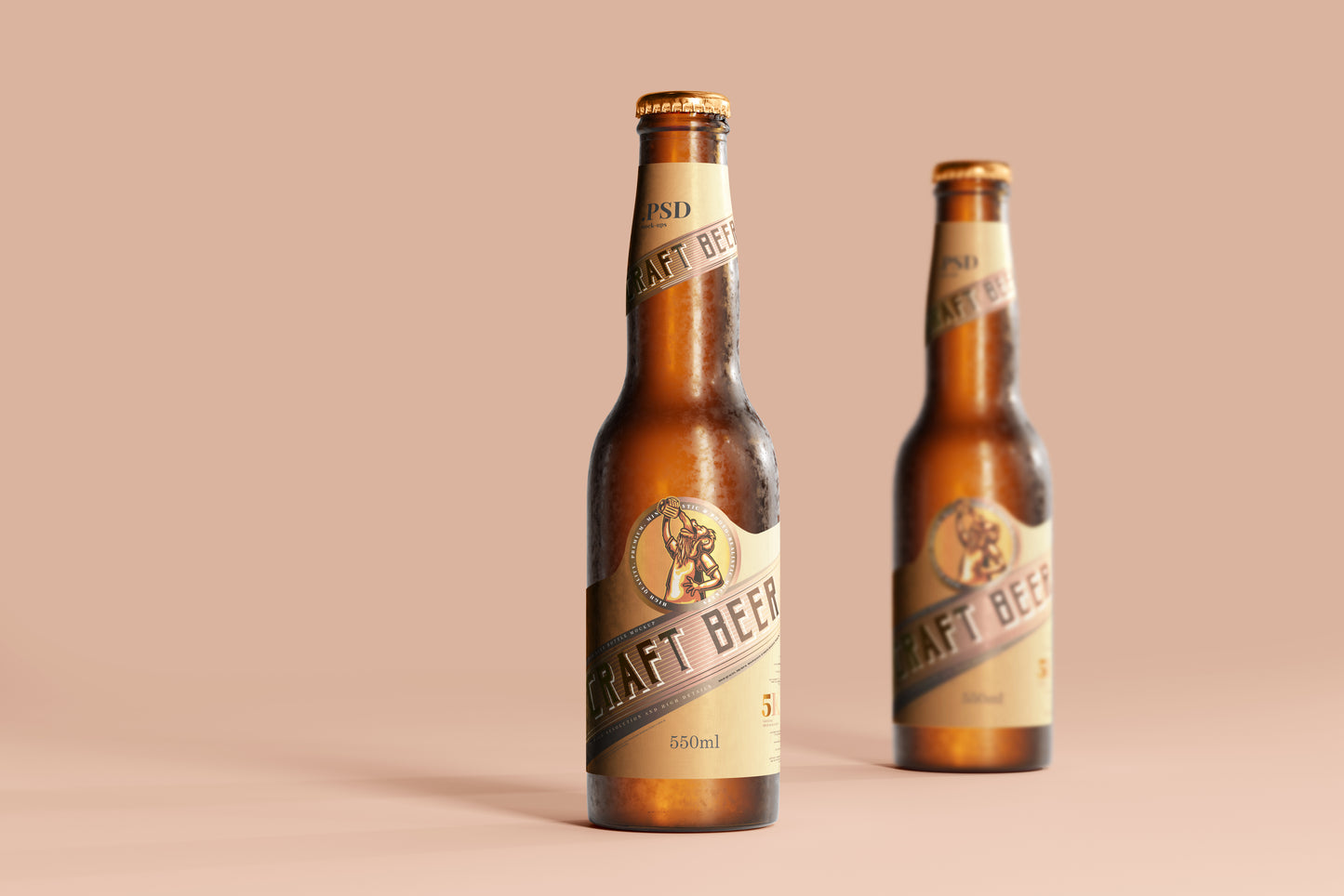 Cold Beer Bottle Mockups