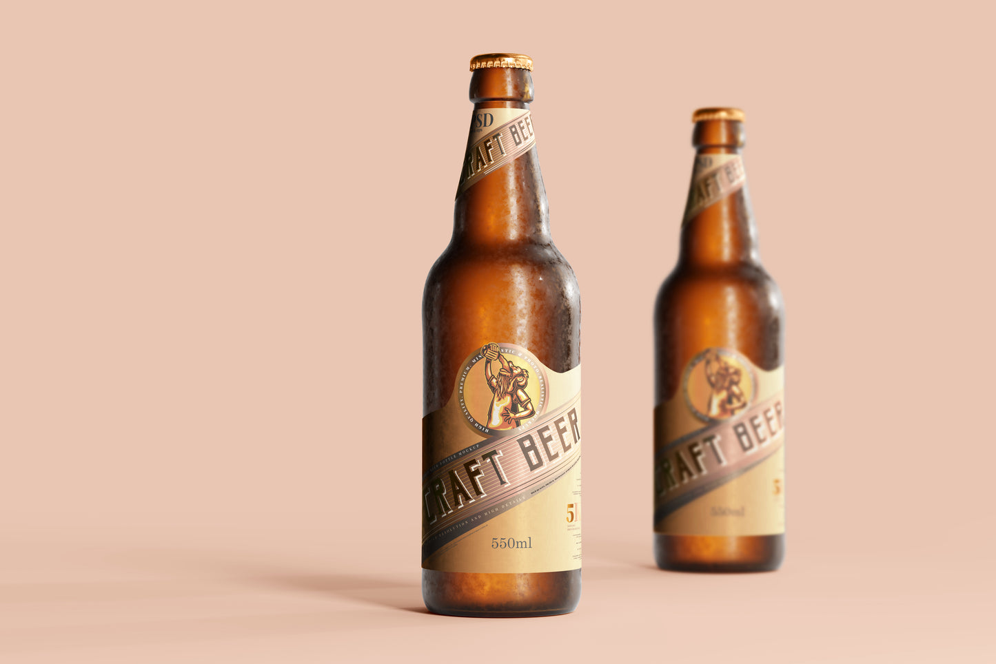 Cold Beer Bottle Mockups