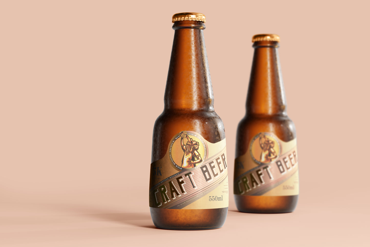 Cold Beer Bottle Mockups