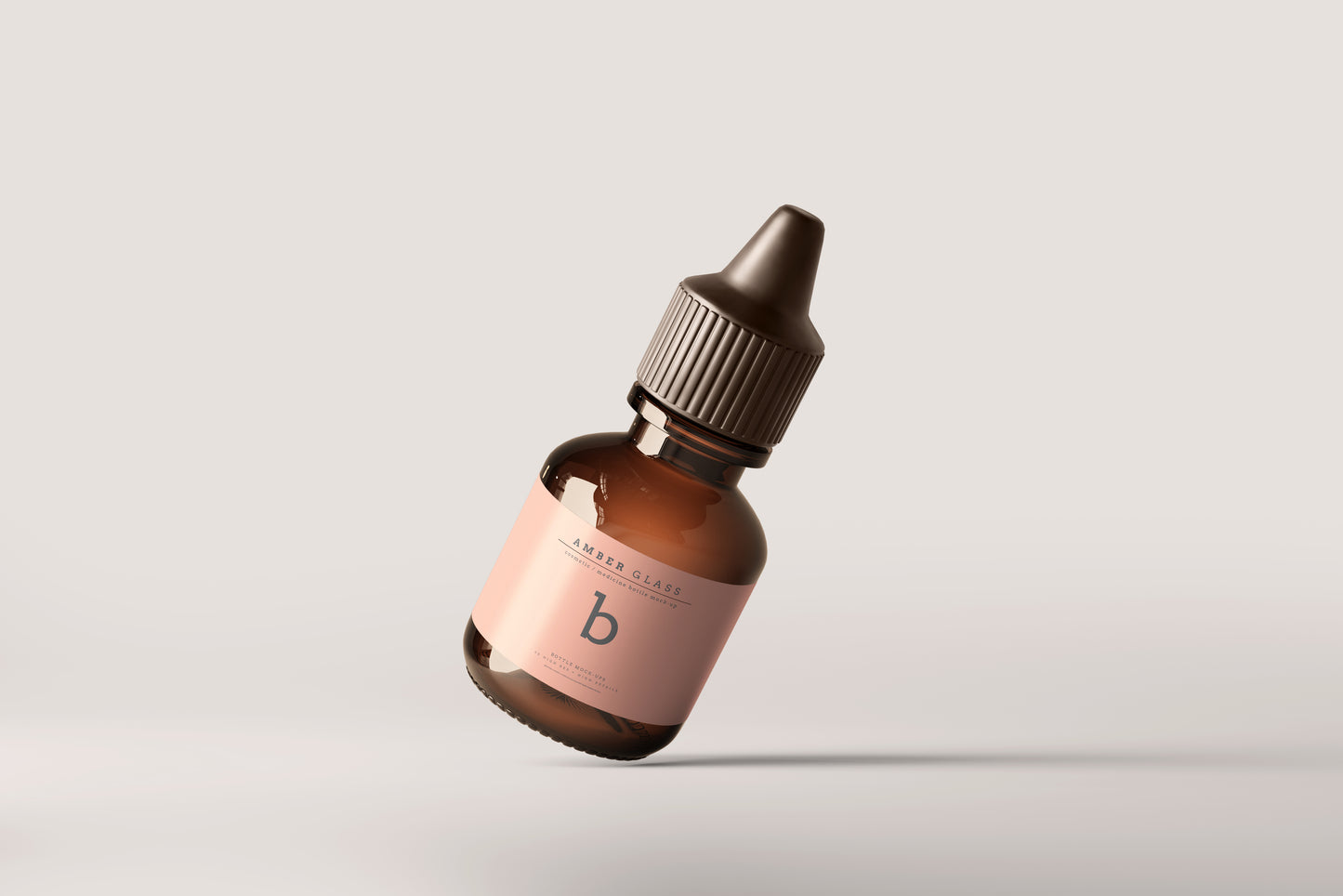 Amber Glass Bottle Mockups