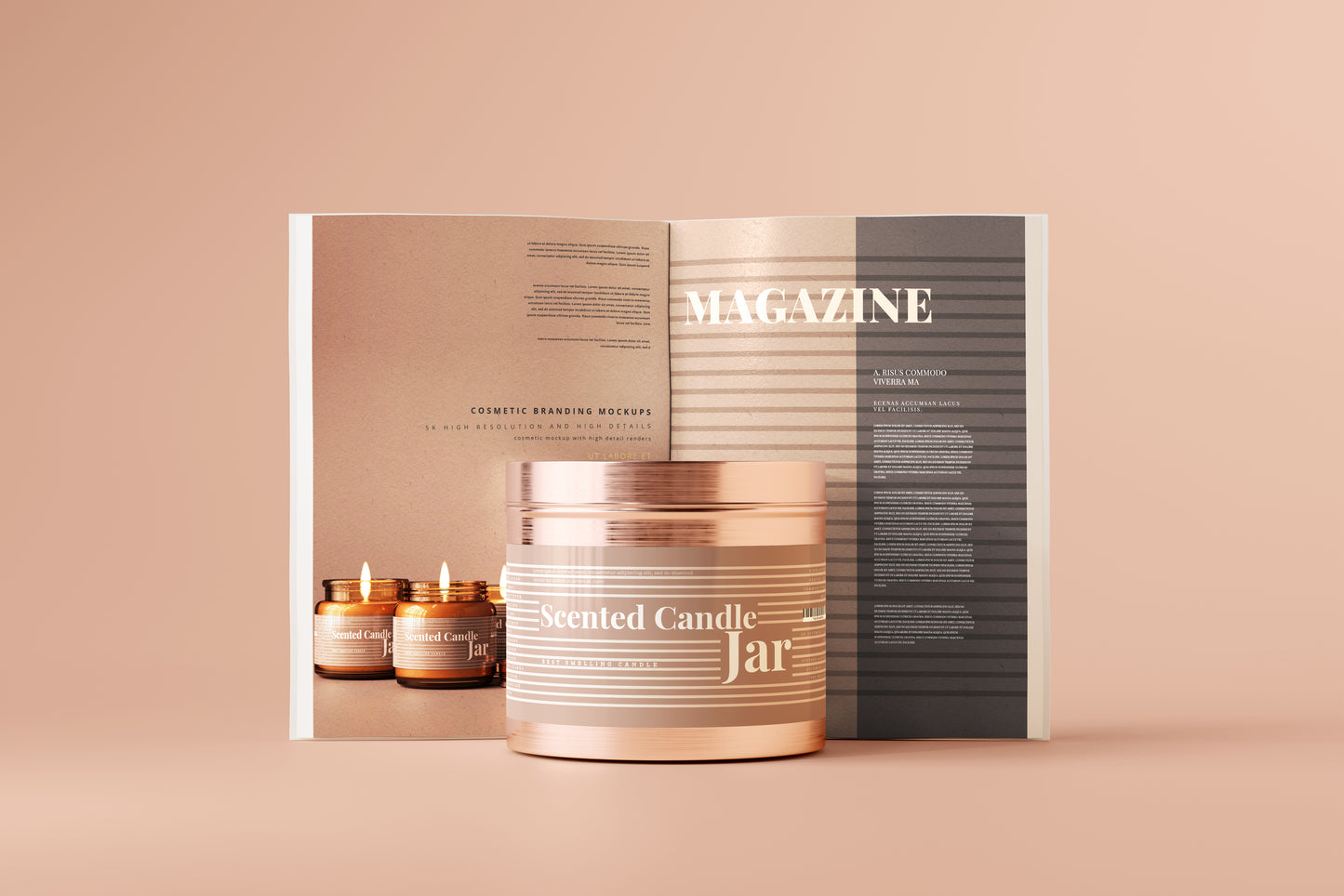 Aluminum Candle Jar Mockups