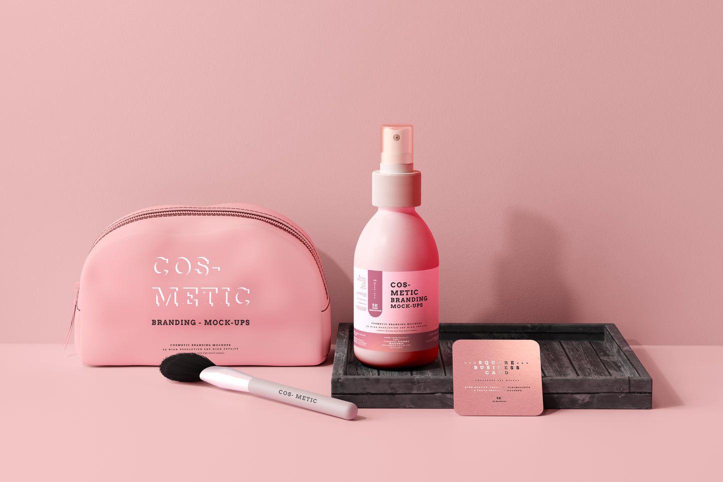 101 Cosmetic Branding Mockup Scenes