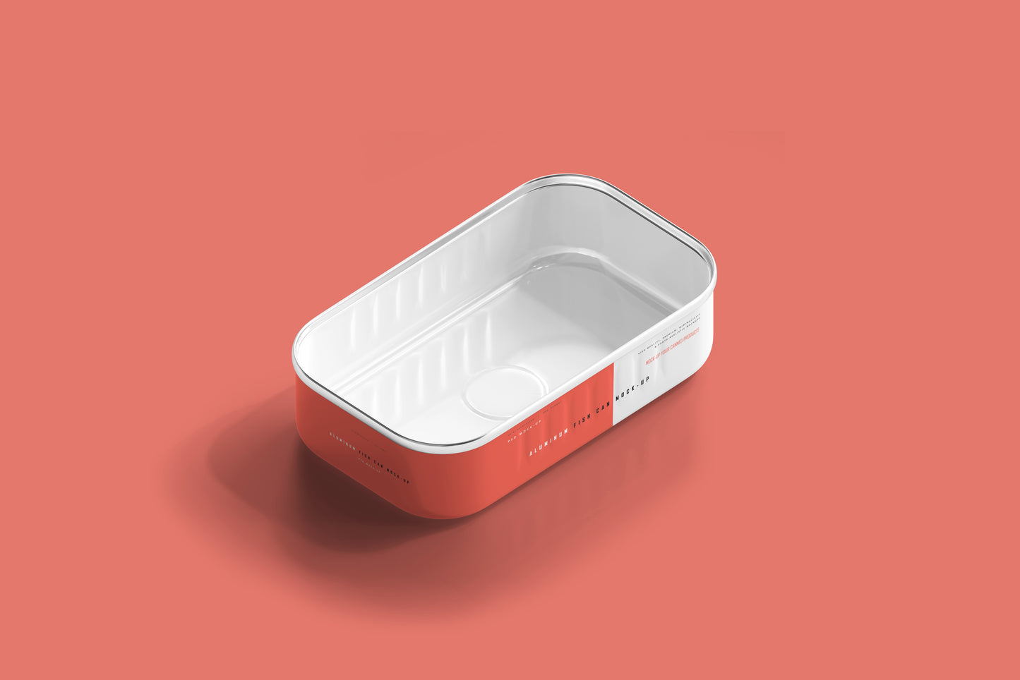 Aluminum Fish Can Mockup