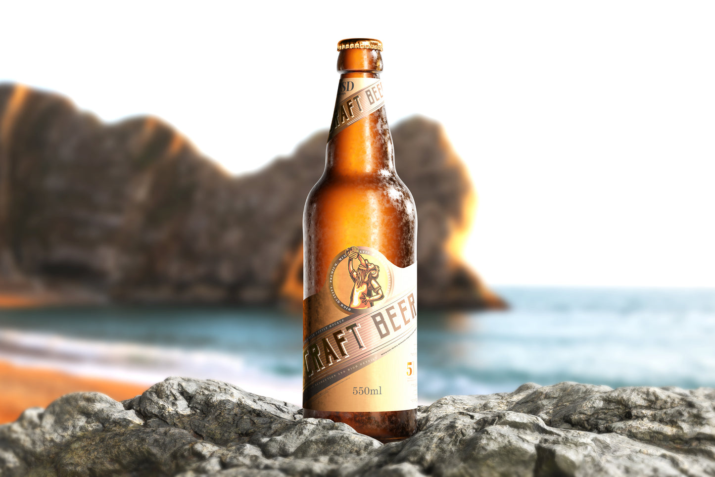 Cold Beer Bottle Mockups