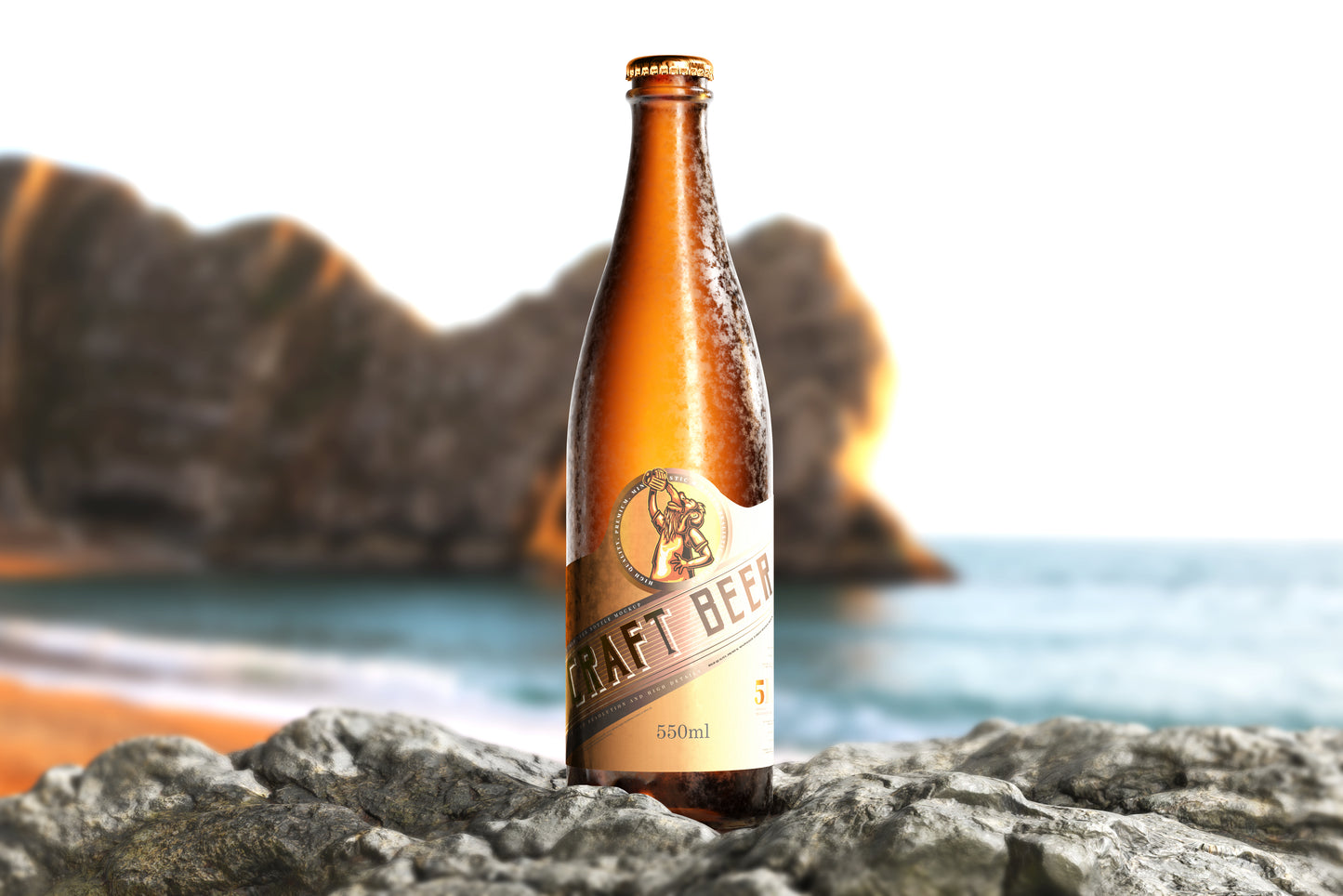 Cold Beer Bottle Mockups