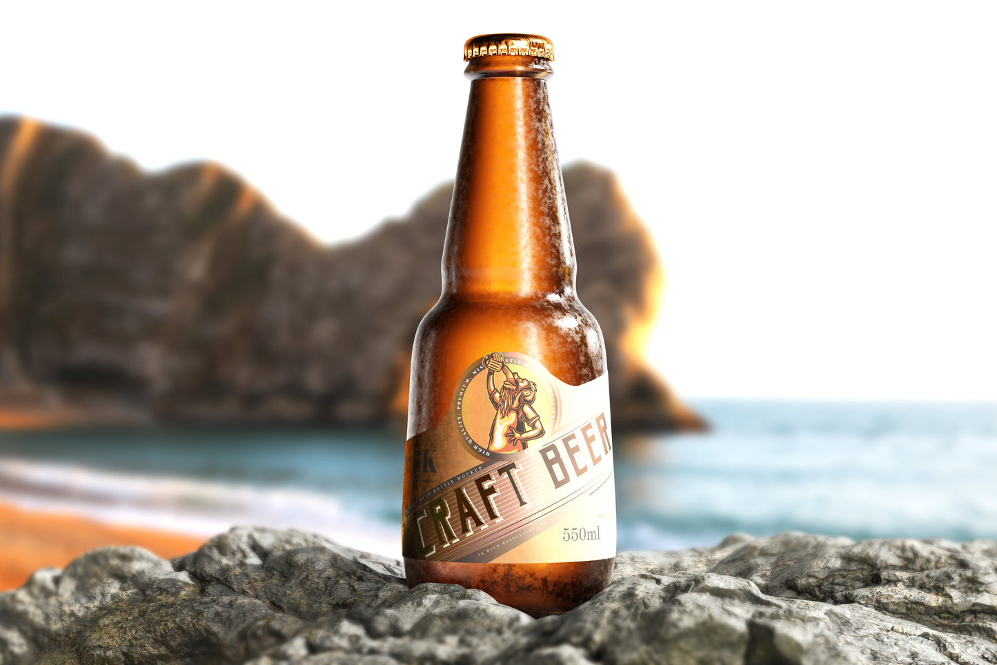 Cold Beer Bottle Mockups