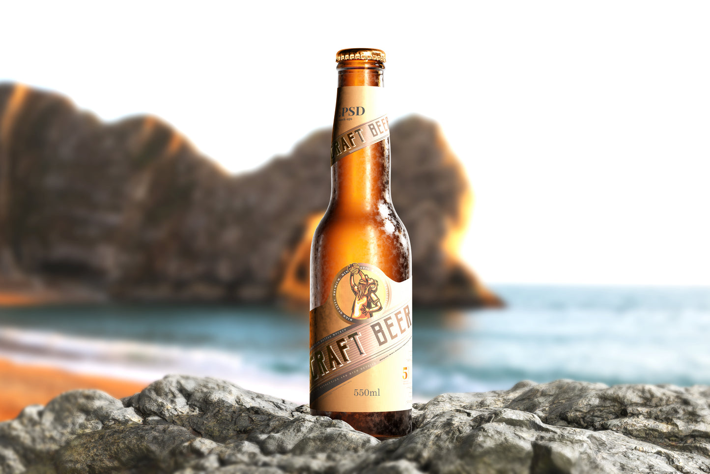 Cold Beer Bottle Mockups