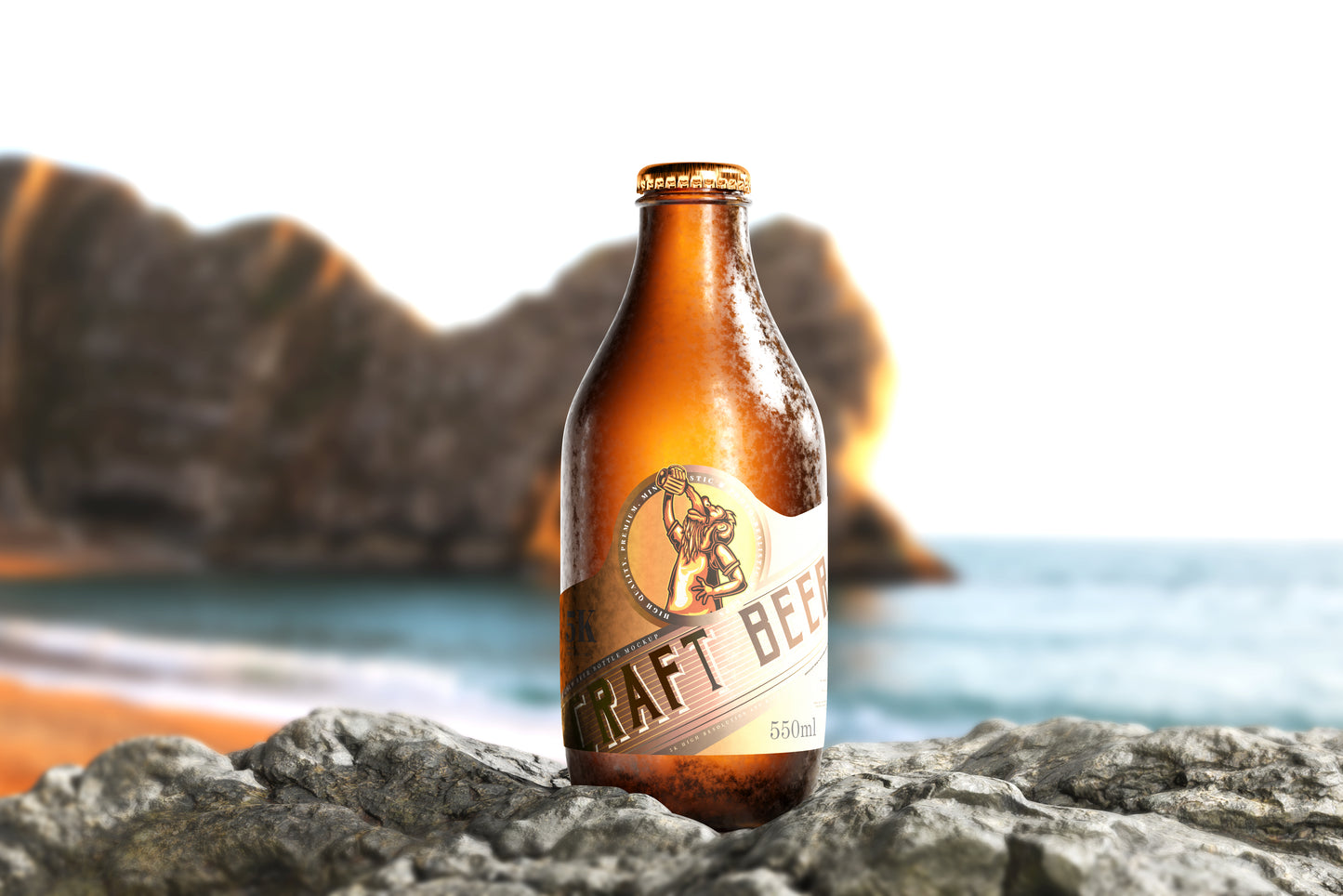 Cold Beer Bottle Mockups