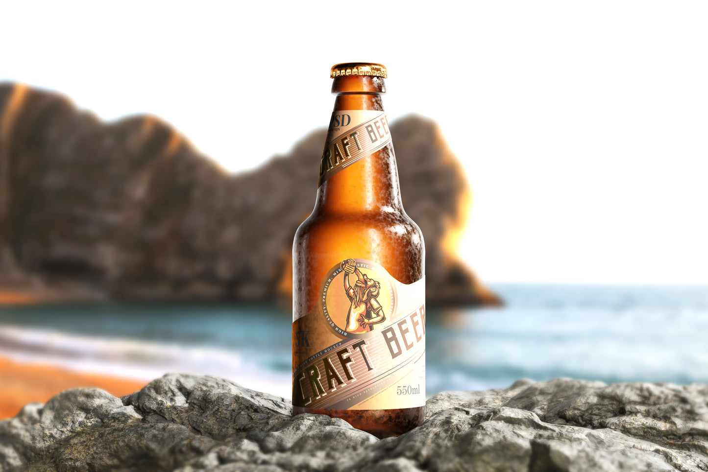 Cold Beer Bottle Mockups