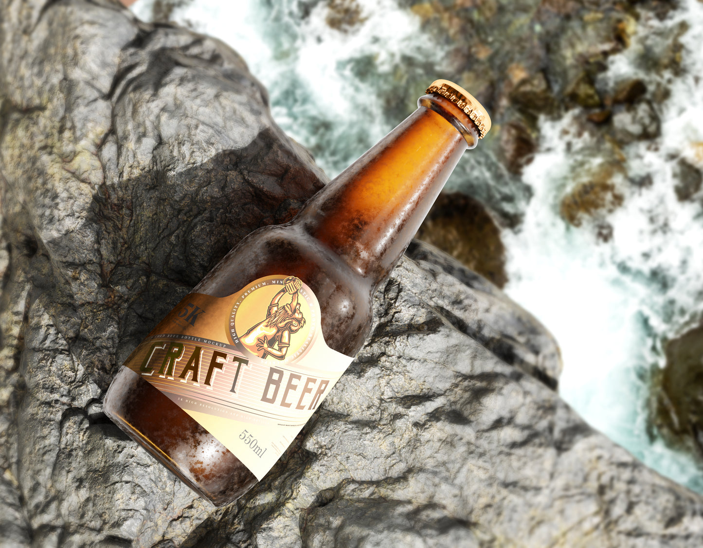 Cold Beer Bottle Mockups