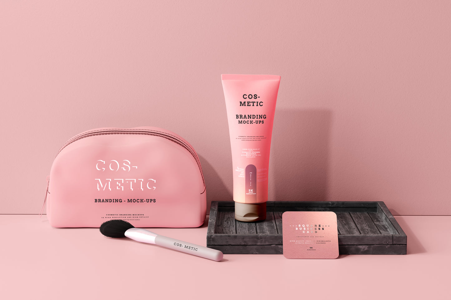 101 Cosmetic Branding Mockup Scenes