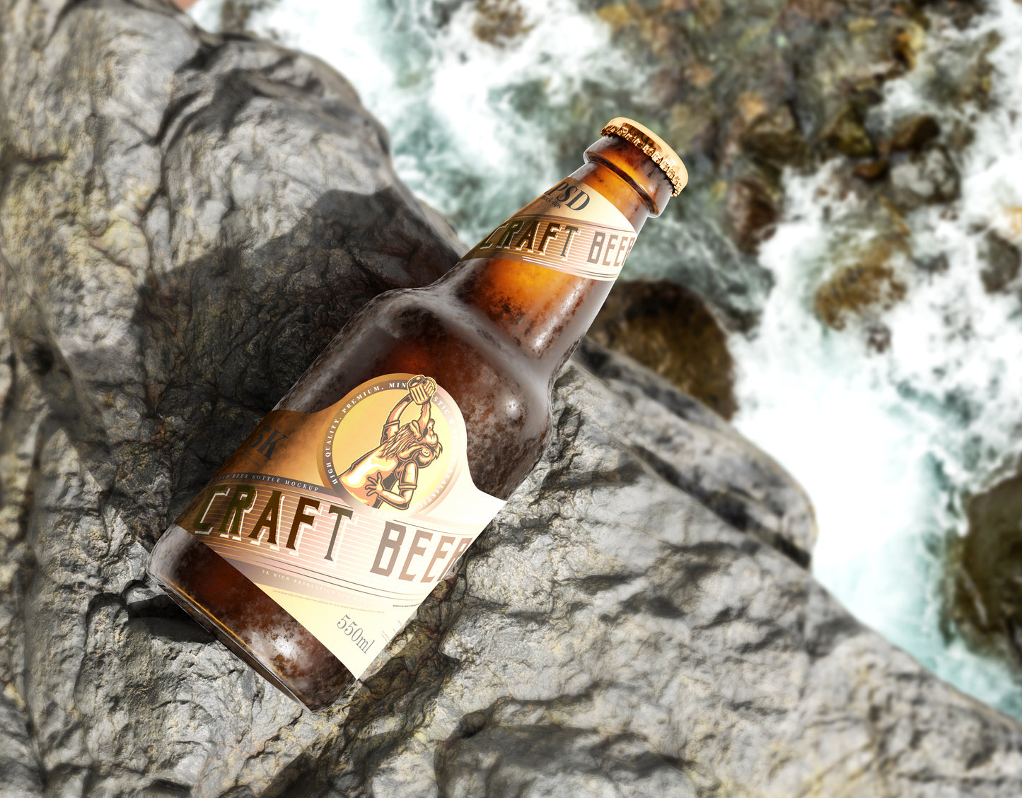 Cold Beer Bottle Mockups