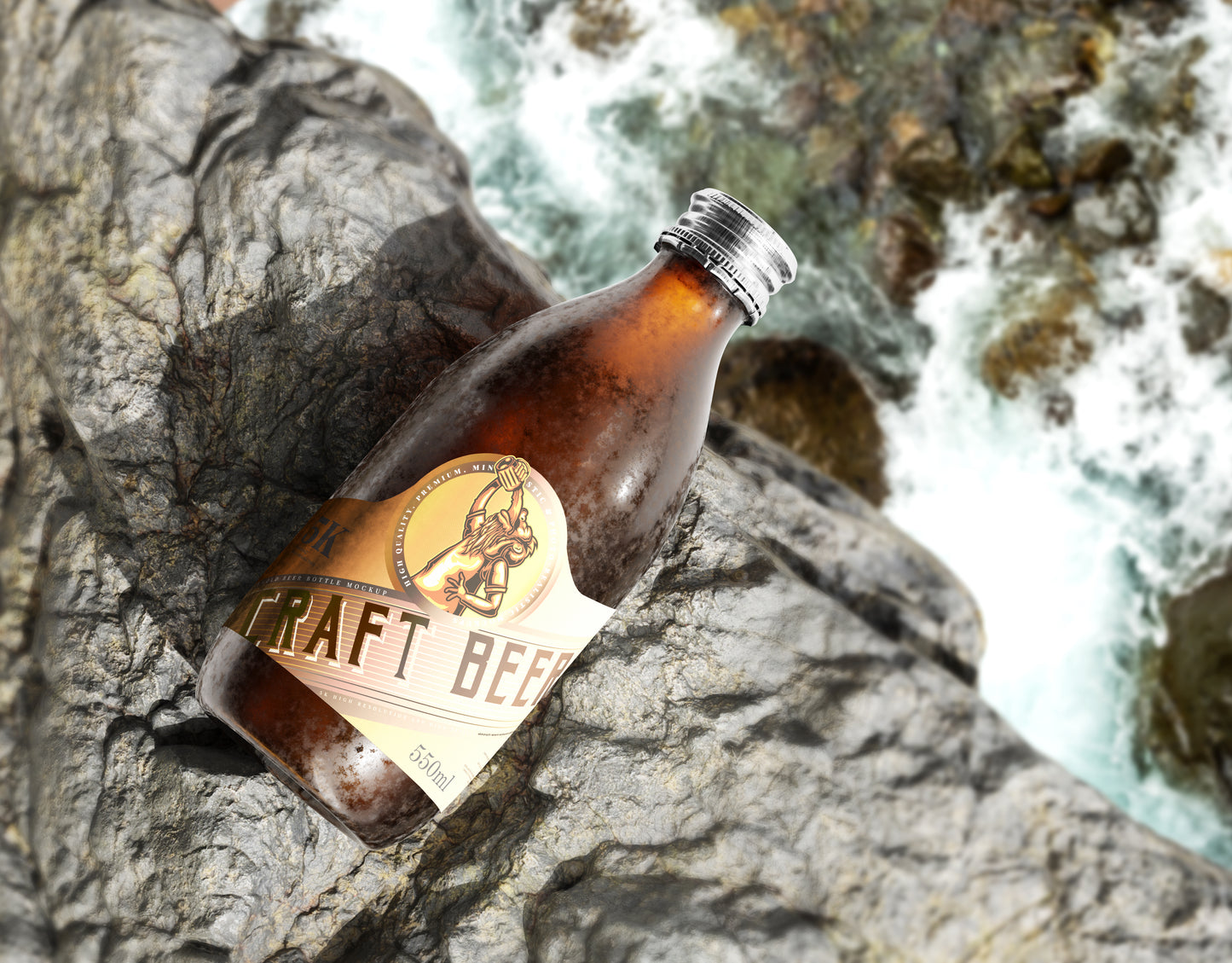 Cold Beer Bottle Mockups