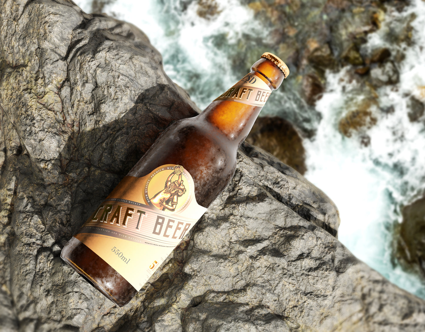 Cold Beer Bottle Mockups