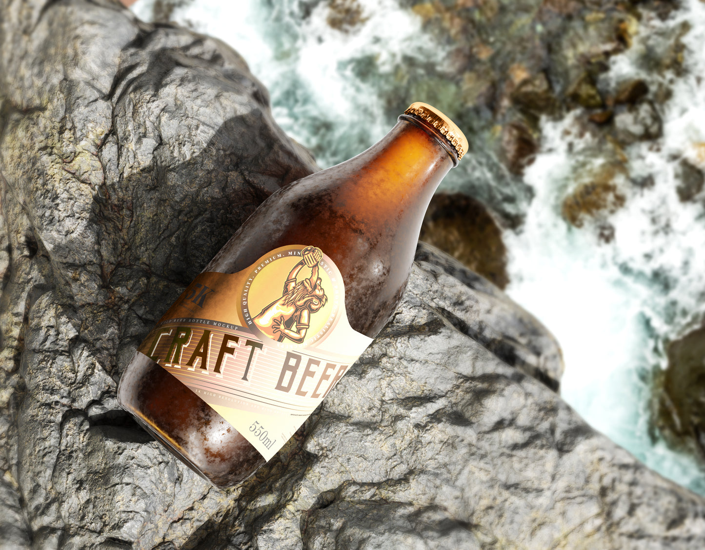 Cold Beer Bottle Mockups