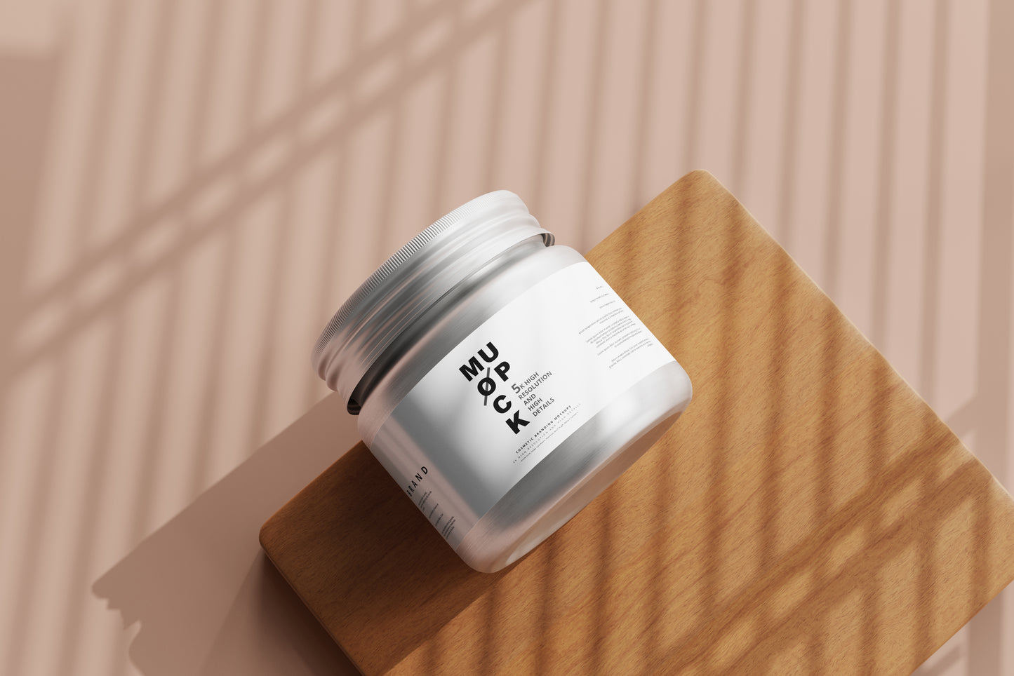Aluminum Cosmetic Jar Mockup