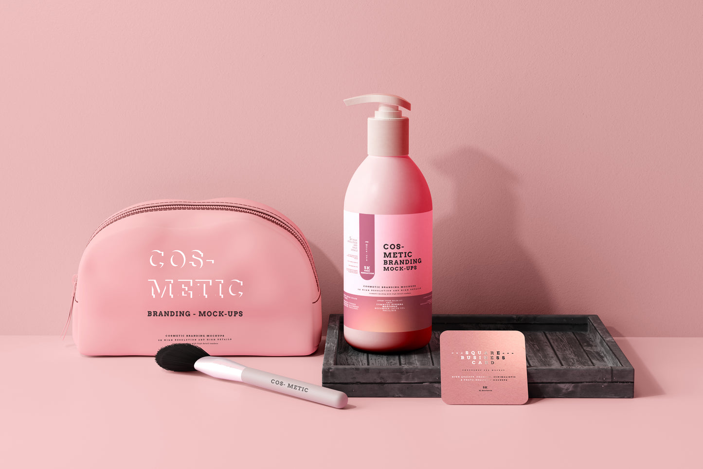 101 Cosmetic Branding Mockup Scenes