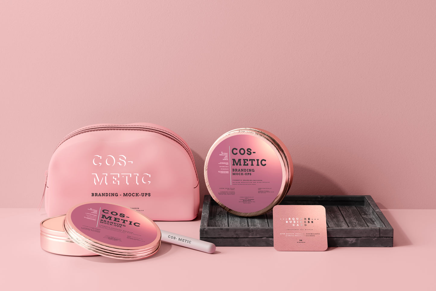 101 Cosmetic Branding Mockup Scenes